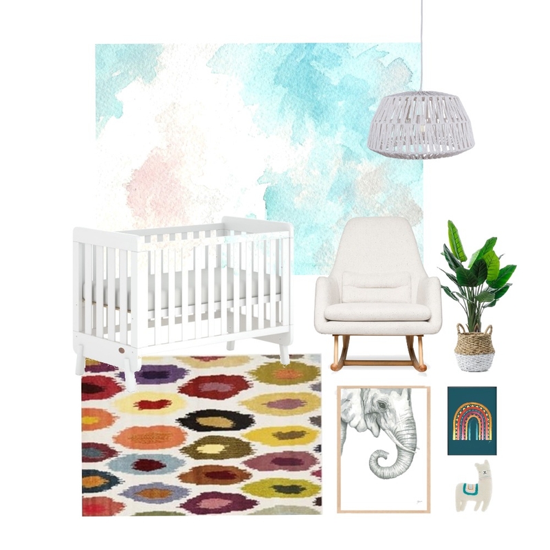watercolor Mood Board by shanieinati on Style Sourcebook