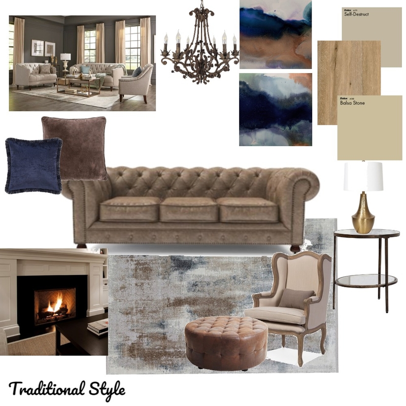 Traditional Style Mood Board by NomaMvere on Style Sourcebook