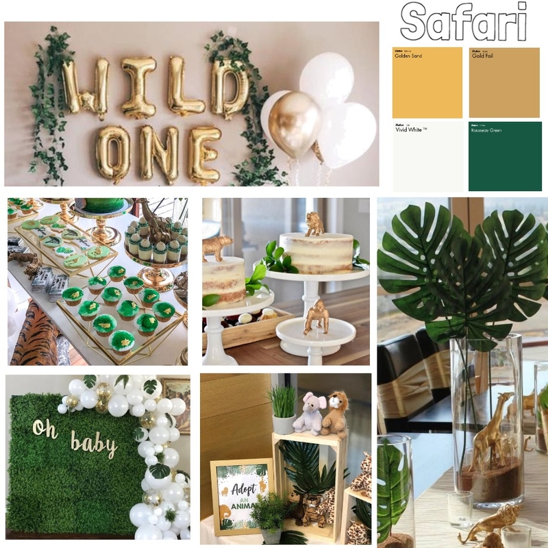 Safari Party Mood Board by Arobison on Style Sourcebook