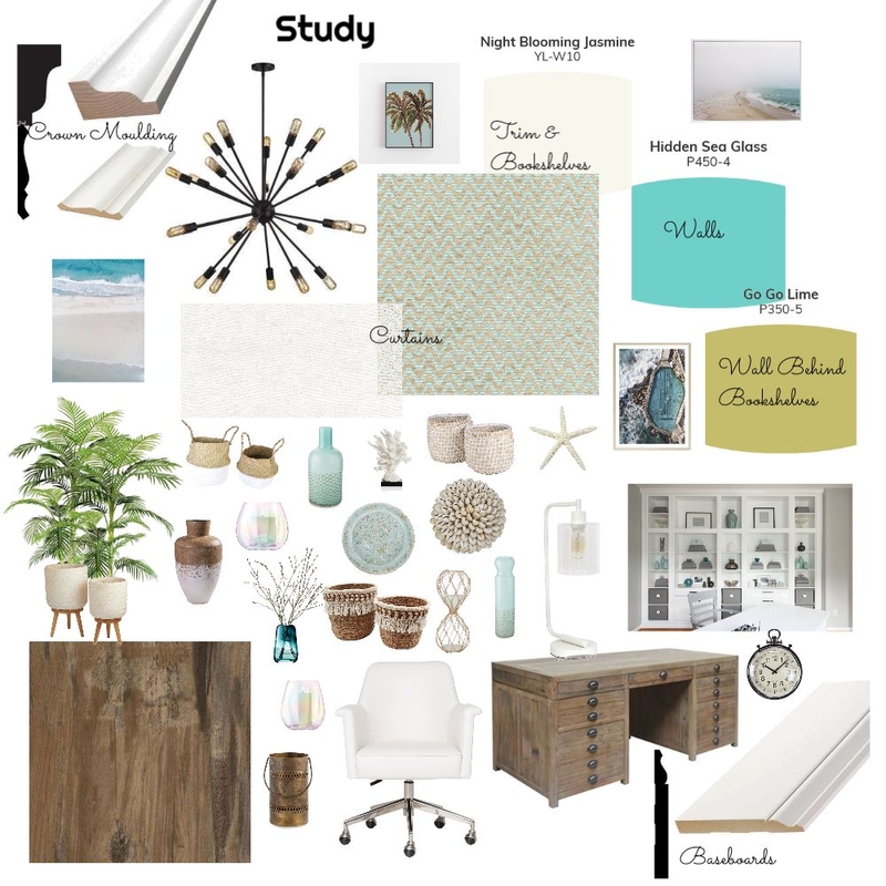 Rustic Beach Study Mood Board by LesliePelonero on Style Sourcebook