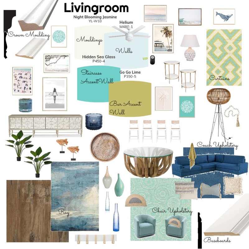 Modern Beach Livingroom Mood Board by LesliePelonero on Style Sourcebook