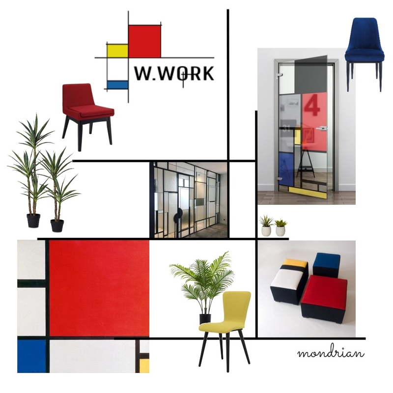 mondrian Mood Board by Meitar on Style Sourcebook