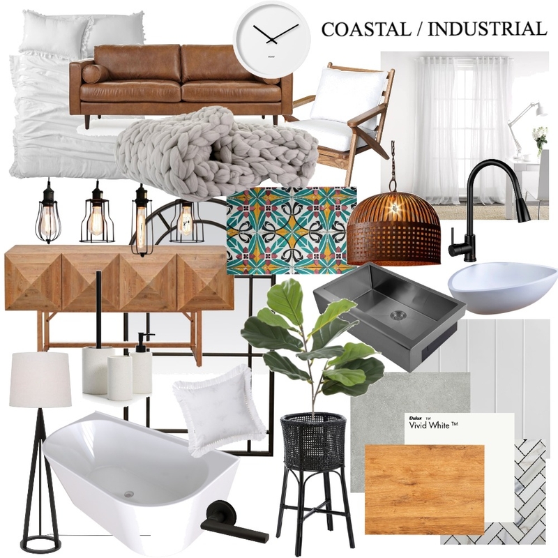 Coastal Industrial Mood Board by ericajoy on Style Sourcebook