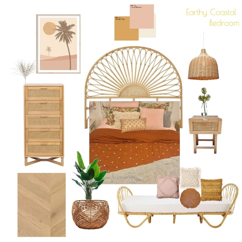 Earthy coastal bedroom Mood Board by katiekrieg on Style Sourcebook