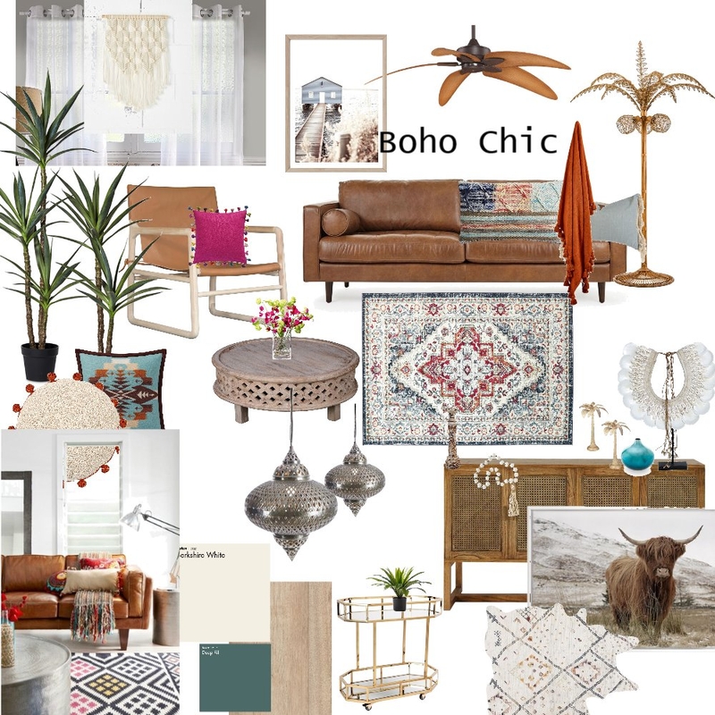 Boho Chic / Bohemian Mood Board by CindyBee on Style Sourcebook