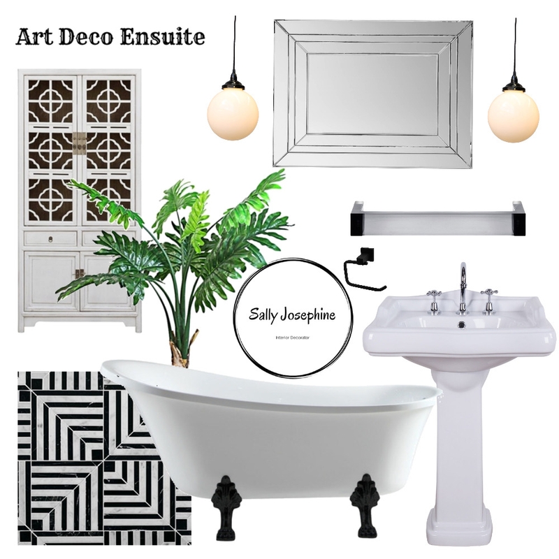 Bathroom Mood Board by Sally Josephine Designs on Style Sourcebook
