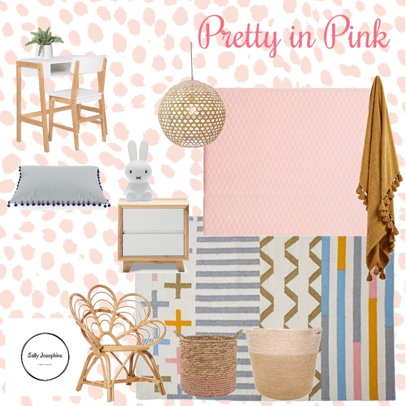 Pretty in Pink Mood Board by Sally Josephine Designs on Style Sourcebook