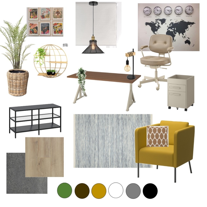 office Mood Board by Ophirvilder on Style Sourcebook