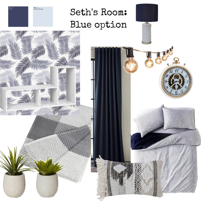 Seth's Room: Blue Option Mood Board by Hbabe on Style Sourcebook