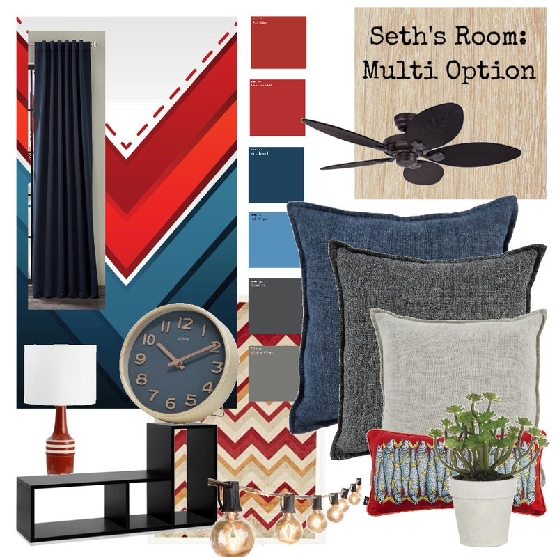 Seth's Room: Multi Option Mood Board by Hbabe on Style Sourcebook