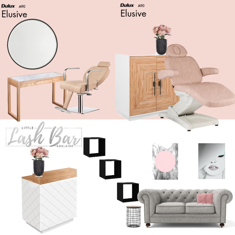 Little Lash Bar Adelaide Mood Board by Bianca Strahan on Style Sourcebook