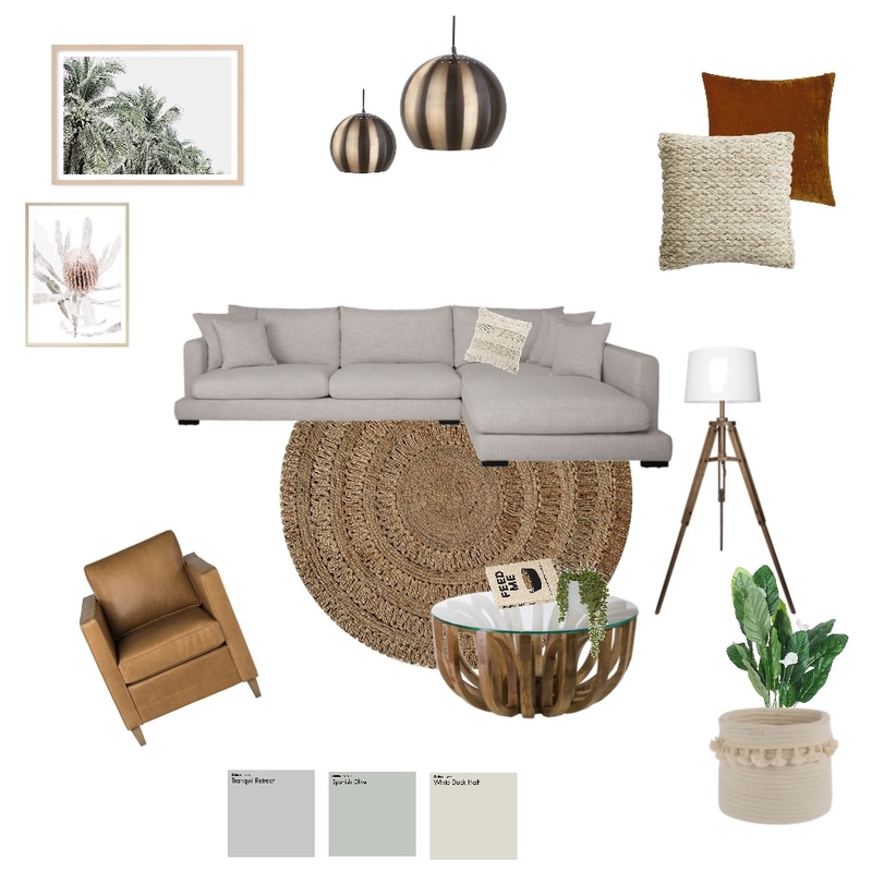 Coastal living room Mood Board by Stone and Oak on Style Sourcebook