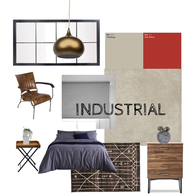 Industrial Inspired Mood Board by INTERIORS for living on Style Sourcebook