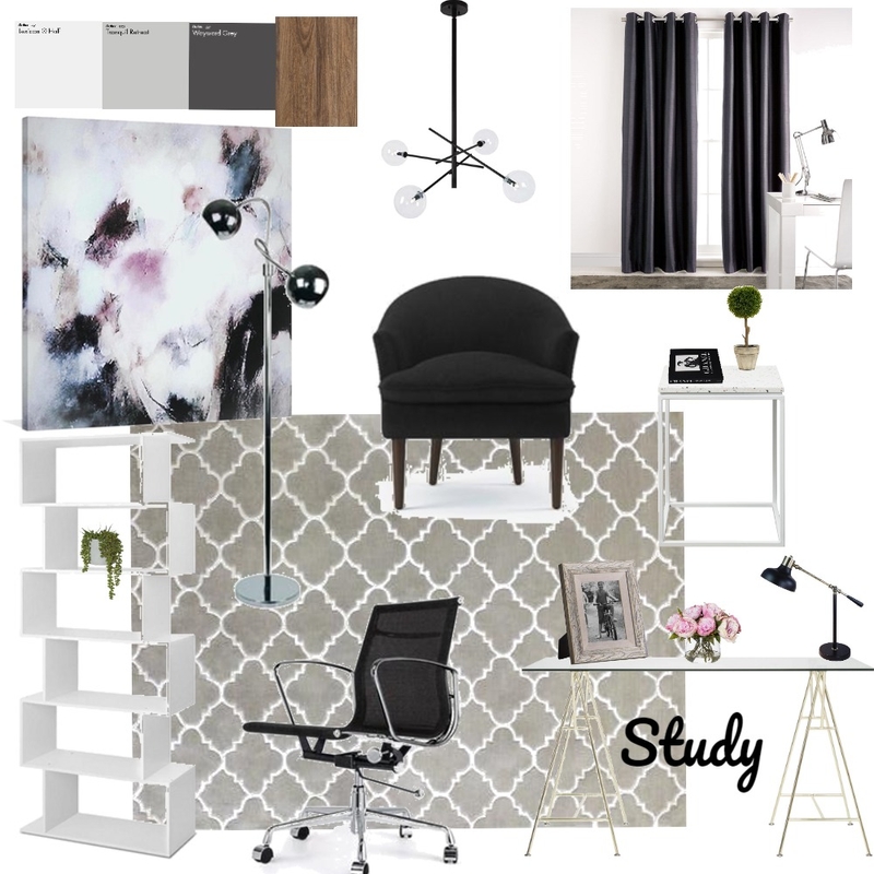 Study Mood Board by Katie Anne Designs on Style Sourcebook