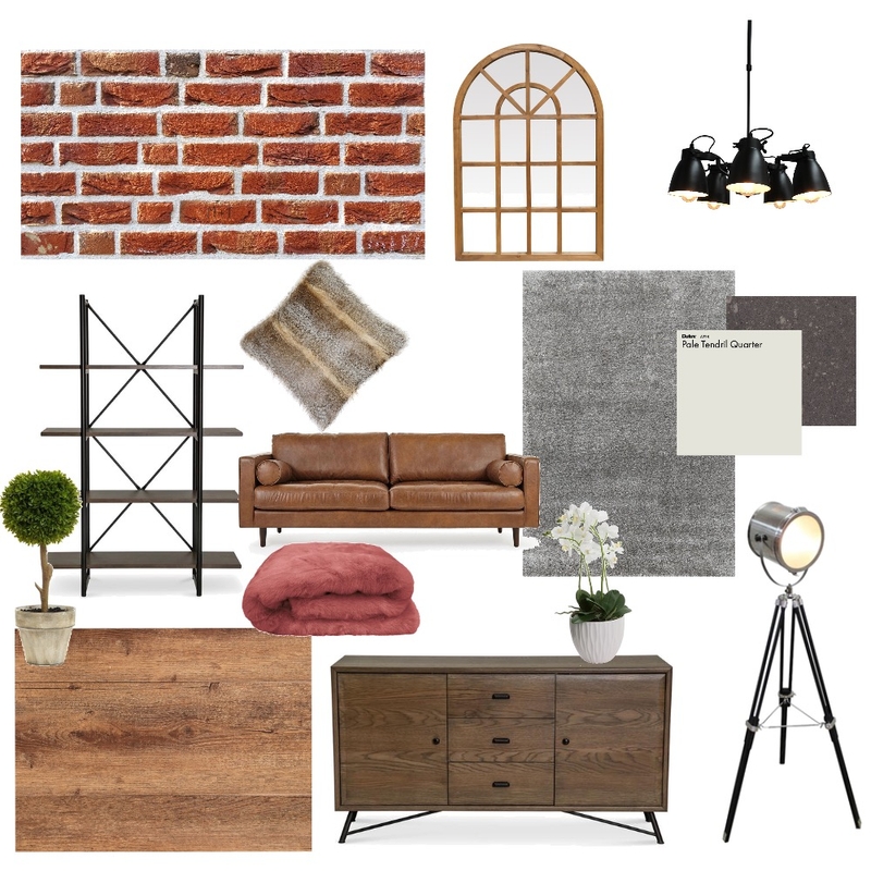 Urban Chic Modern Industrial Living Mood Board by InteriorsBySophie on Style Sourcebook