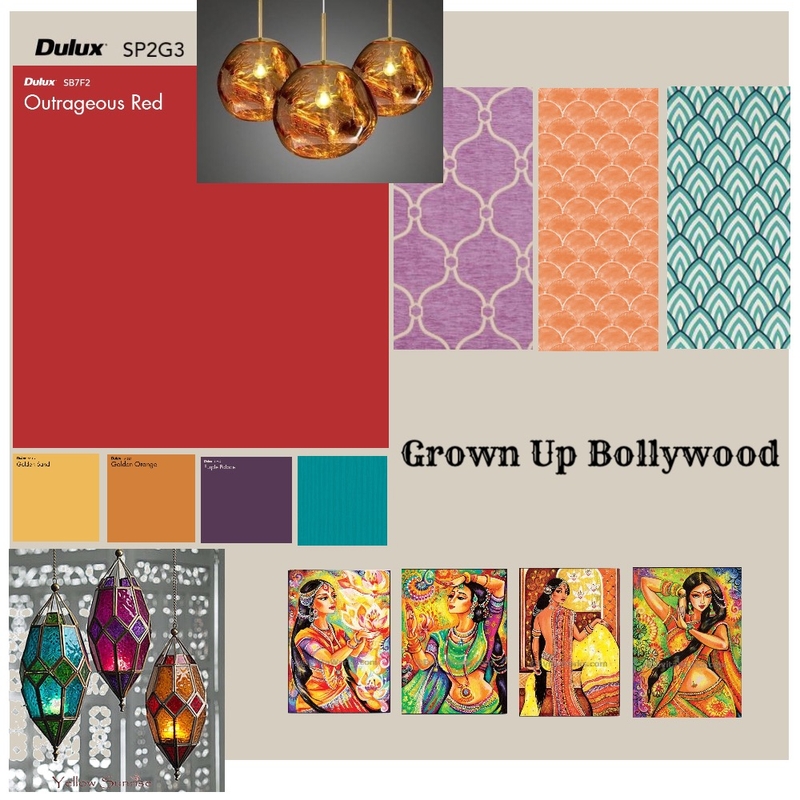 Grown up Bollywood Mood Board by Harriette on Style Sourcebook