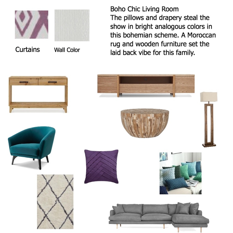 IDI Module 9-Living Room Mood Board by AllisonW on Style Sourcebook