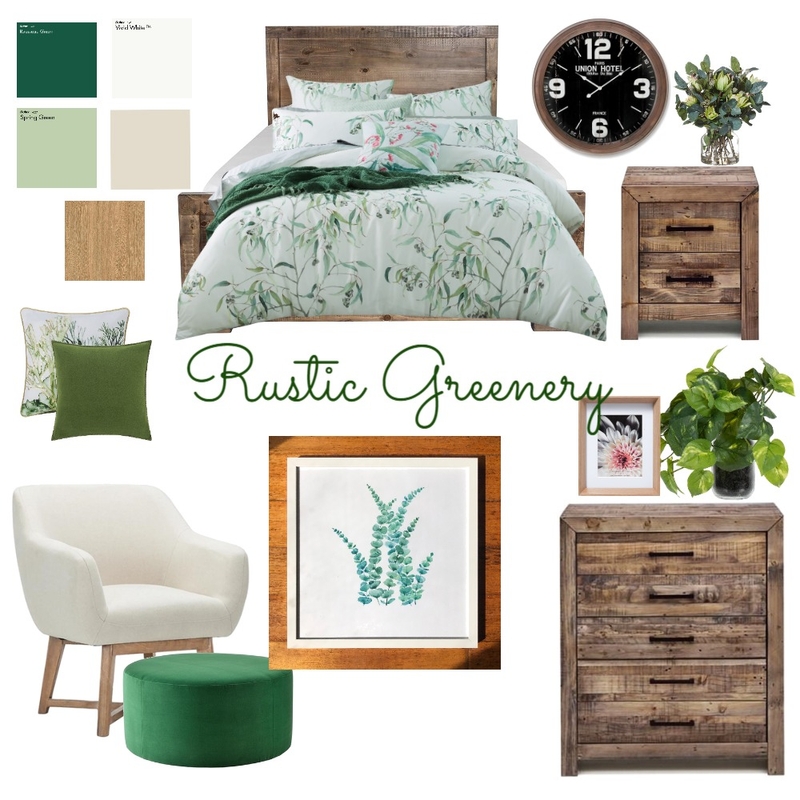 Rustic Greenery Mood Board by RegineEvans on Style Sourcebook