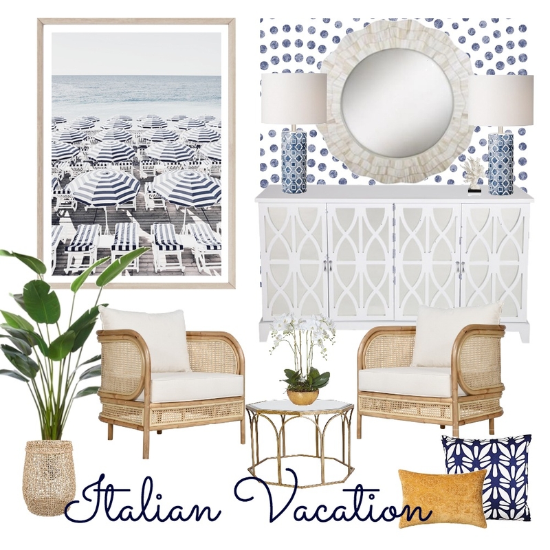 Italian Vacation Mood Board by bronwynfox on Style Sourcebook