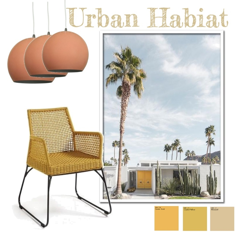 Happy yellow living Mood Board by Urban Habitat on Style Sourcebook