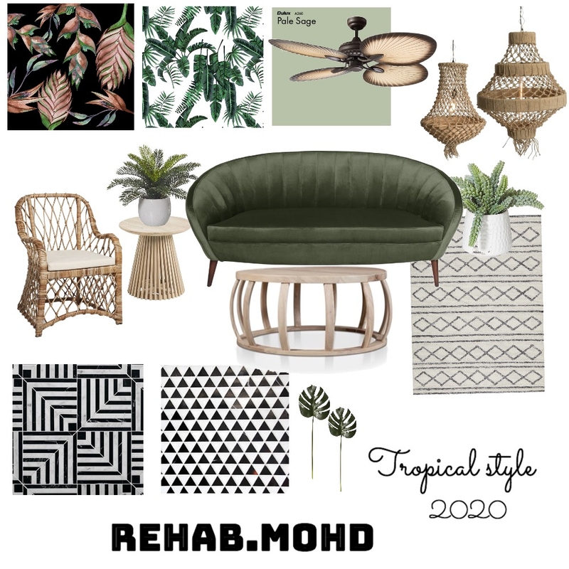 Tropical Mood Board by REHAB.MOHD on Style Sourcebook