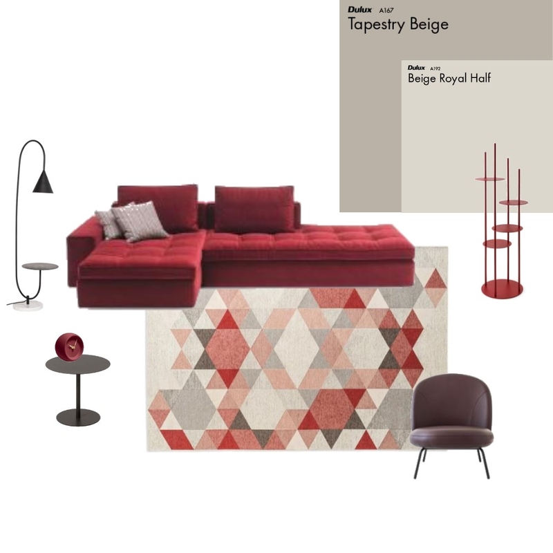 Red room Mood Board by PaigeMulcahy16 on Style Sourcebook