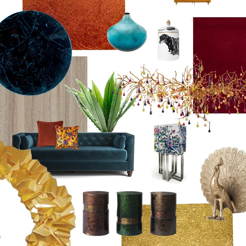 Metal and colour Mood Board by Blue Tale on Style Sourcebook