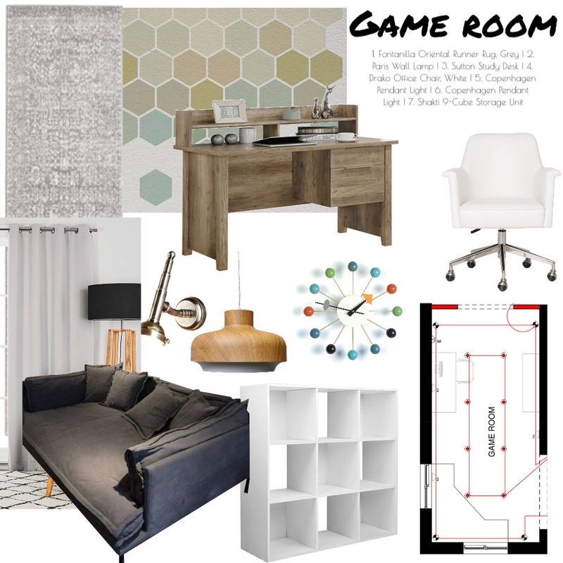 game room Mood Board by Nella2931 on Style Sourcebook