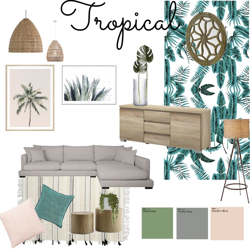 Tropical Mood Board by ShontaeR on Style Sourcebook
