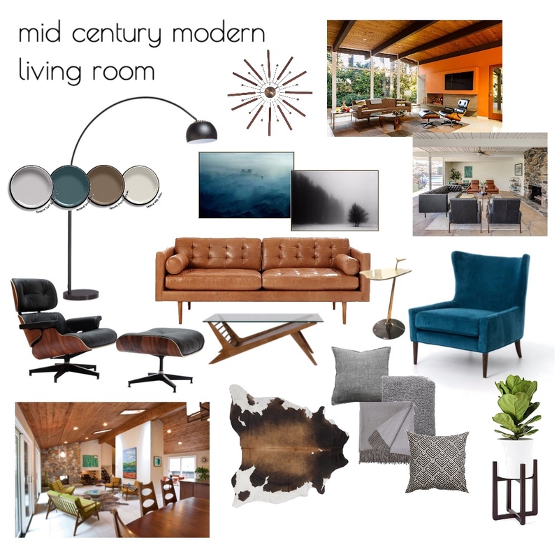 Mid Century Modern Mood Board by Anna_Sutherland on Style Sourcebook