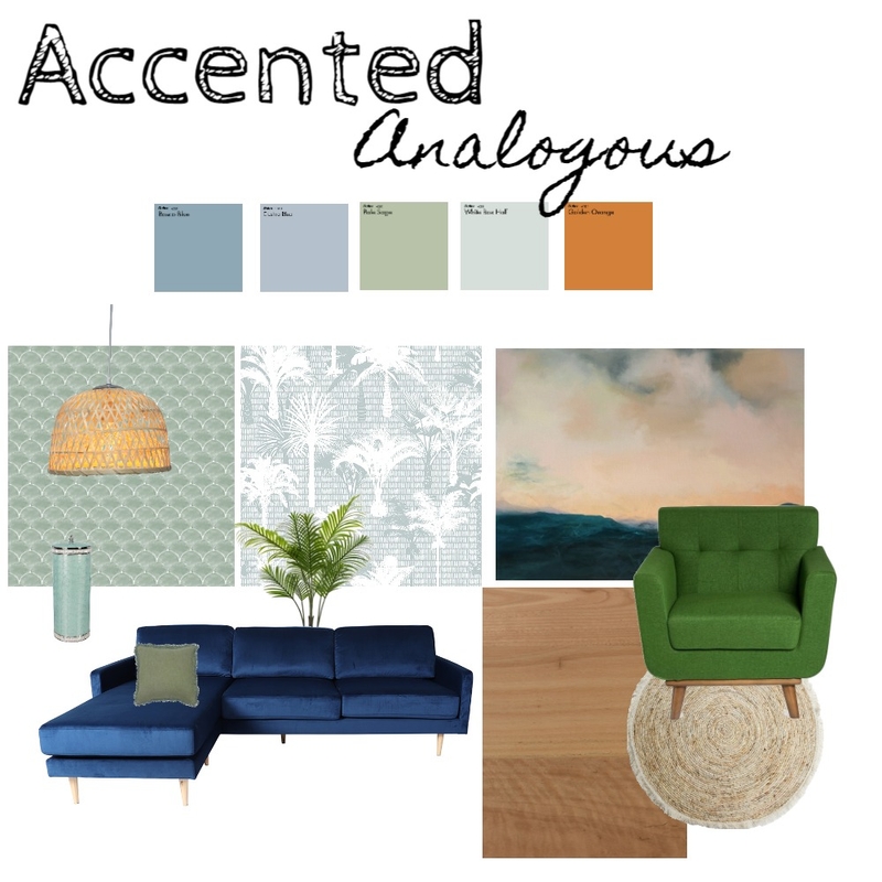 Accented Analogous Mood Board by Measured Interiors on Style Sourcebook