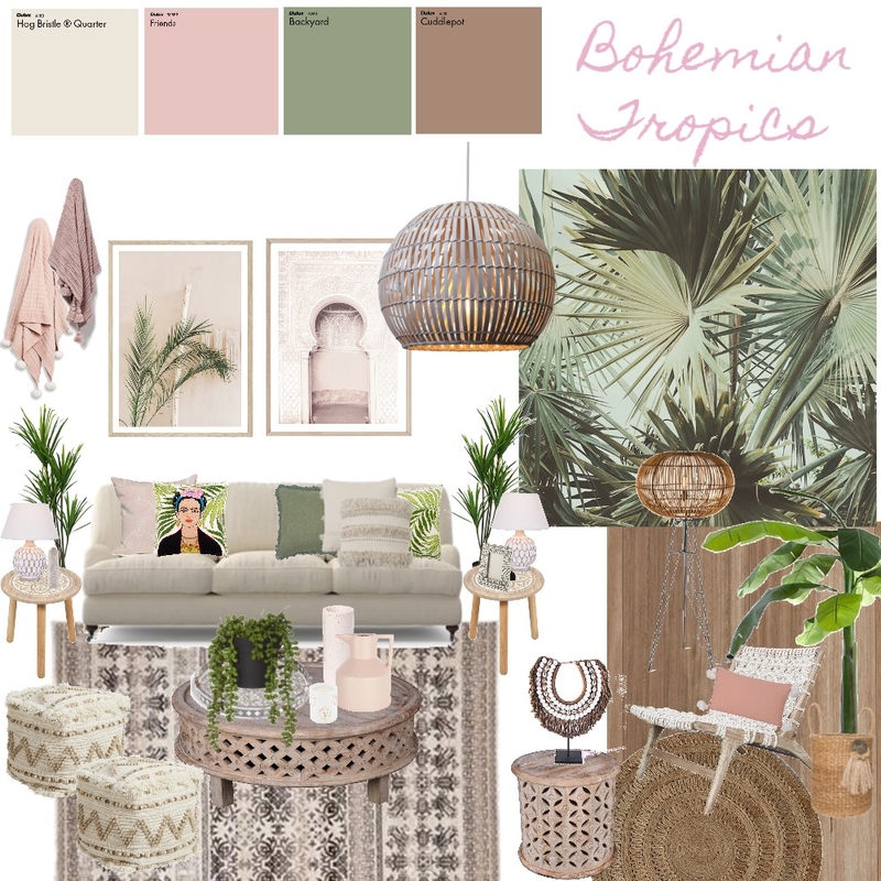 Bohemian Tropics Mood Board by awolff.interiors on Style Sourcebook