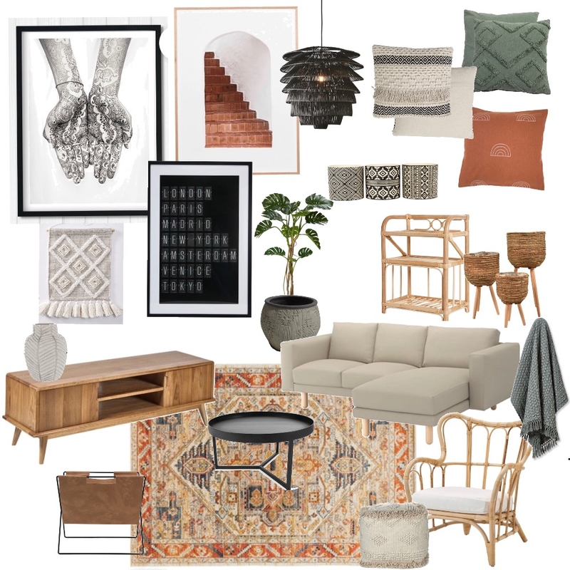Modern boho Mood Board by House of savvy style on Style Sourcebook