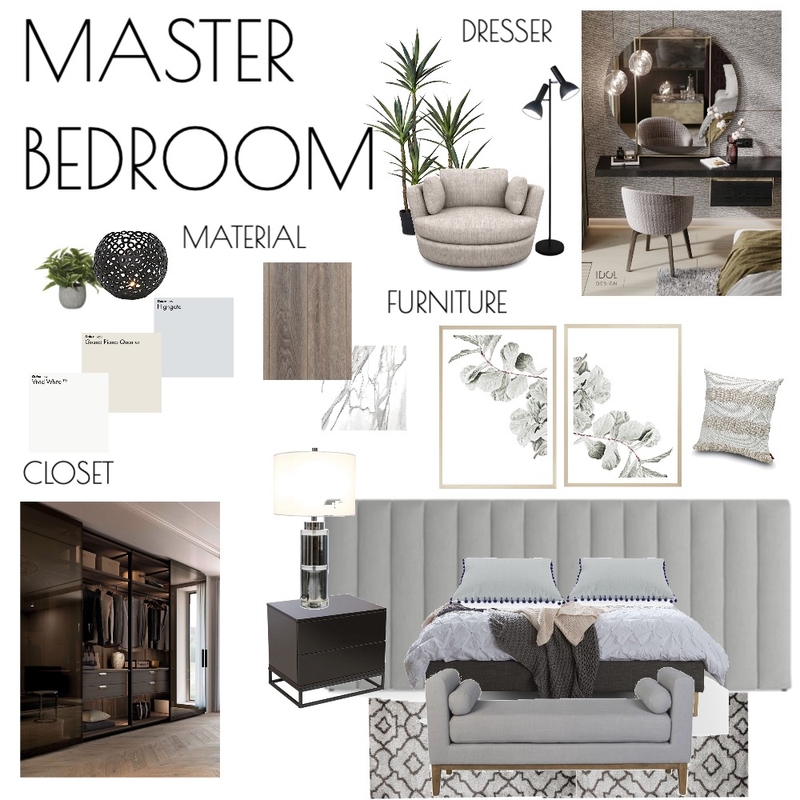 MASTER BEDROOM Mood Board by SARAALJARBOU on Style Sourcebook