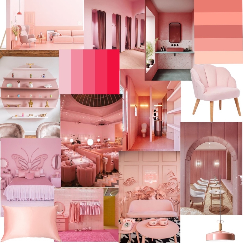 monchromatic pink Mood Board by Caitbotha on Style Sourcebook