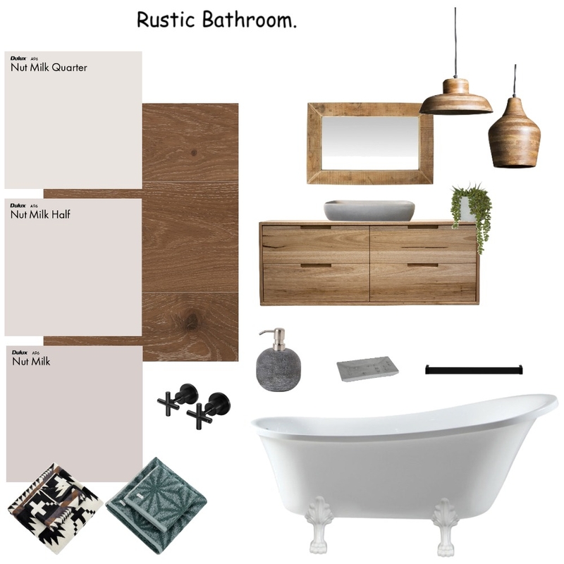 Rustic bathroom Mood Board by Victoria1995 on Style Sourcebook