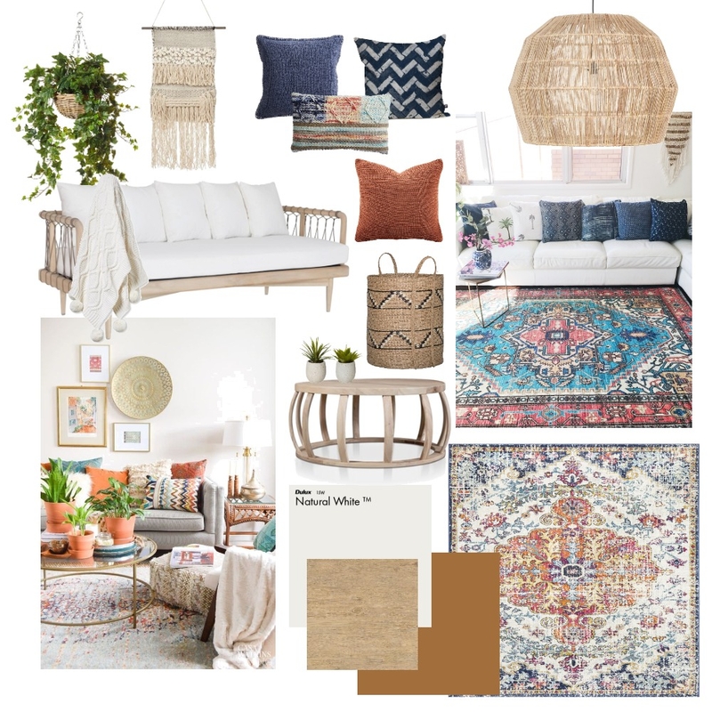 Boho Living Mood Board by Alana_Maree on Style Sourcebook