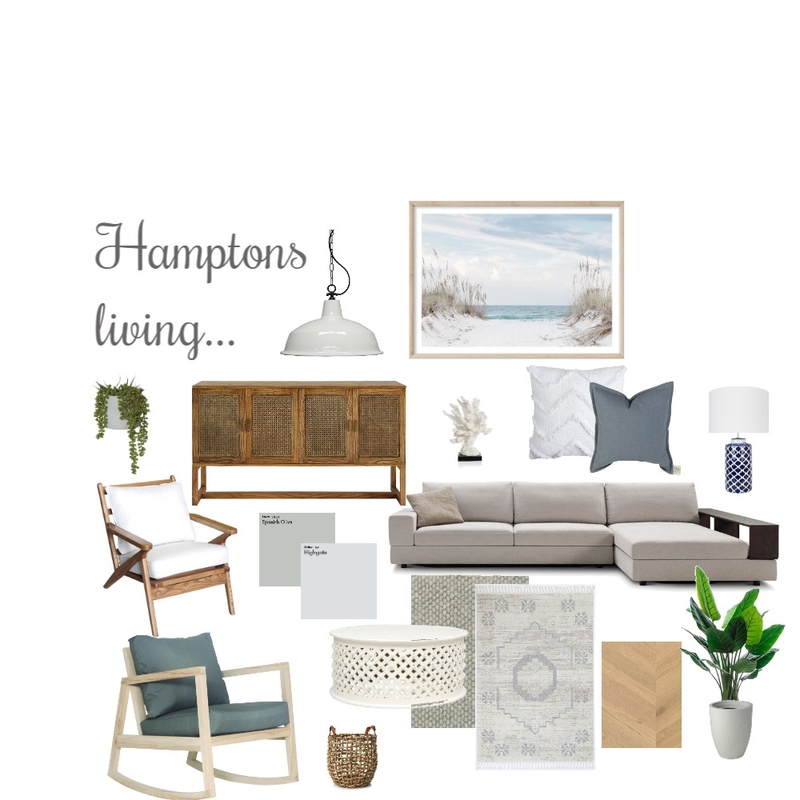 Hamptons living Mood Board by karinn on Style Sourcebook