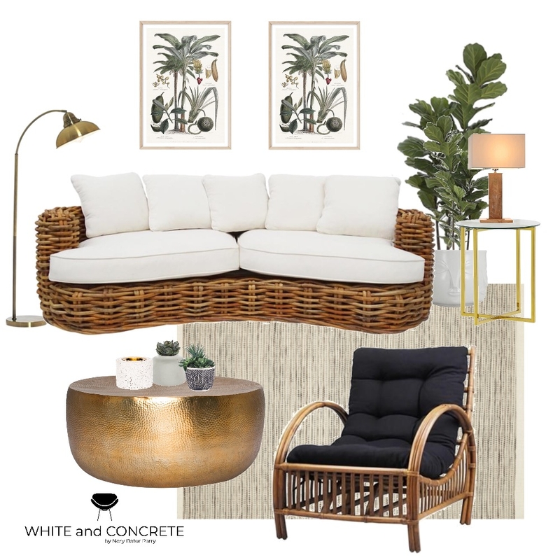 Tropical living room Mood Board by Norymae on Style Sourcebook