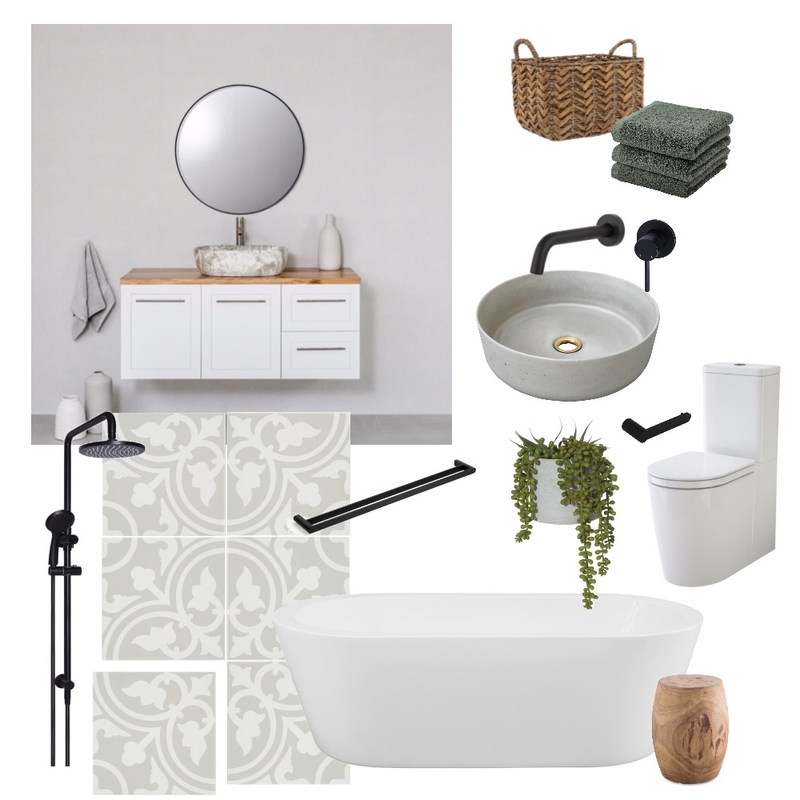 Main Bathroom Mood Board by BrookeDun on Style Sourcebook