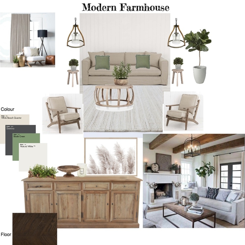 Modern Farmhouse Mood Board by MALA Design on Style Sourcebook