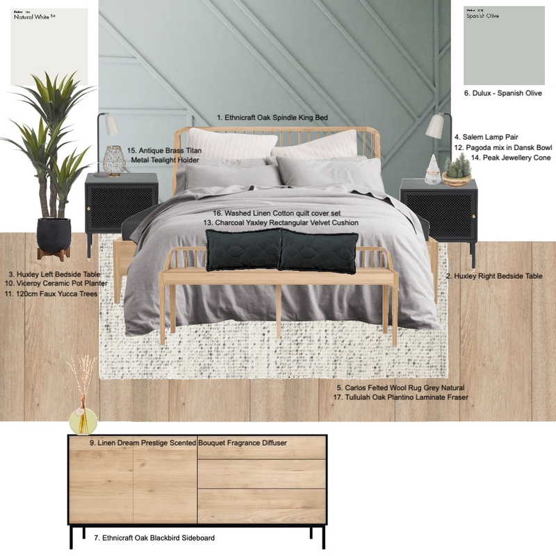 Bedroom Design Mood Board by LailaDekker on Style Sourcebook