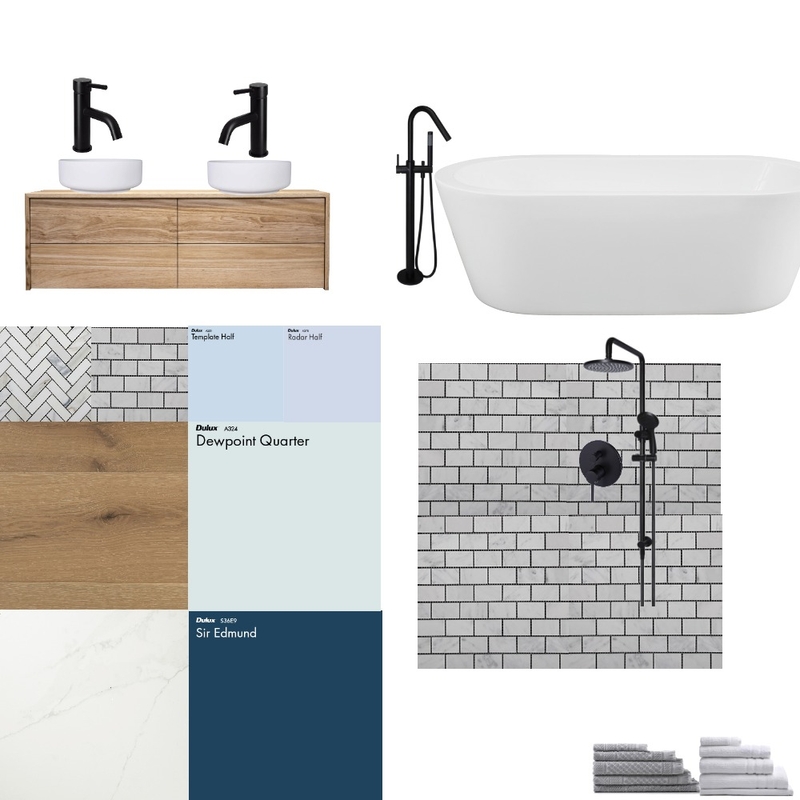 Blue Natural Bath Mood Board by Kat on Style Sourcebook