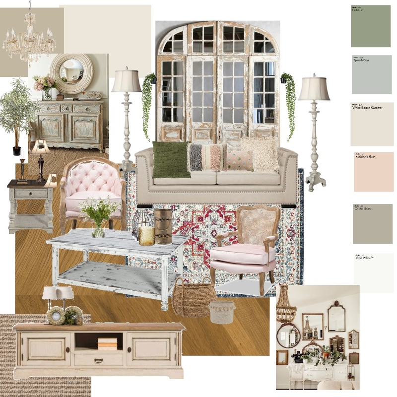 modern shabby chic Mood Board by khania on Style Sourcebook
