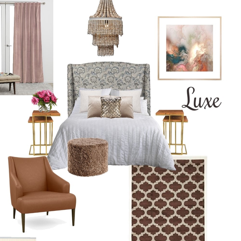 Luxe Bedroom Mood Board by Elements Aligned Interior Design on Style Sourcebook