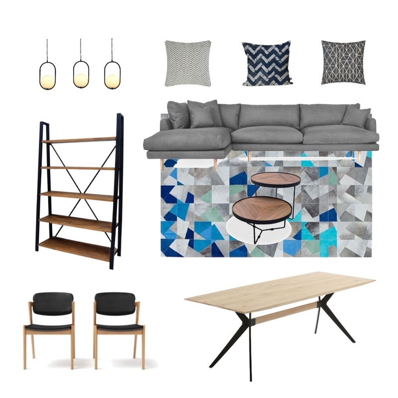 Living and Dining Mood Board by goldandstone on Style Sourcebook