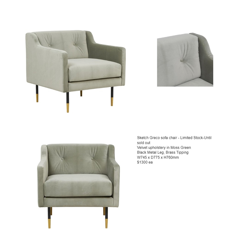 Sketch Greco Sofa Chair Mood Board by bowerbirdonargyle on Style Sourcebook