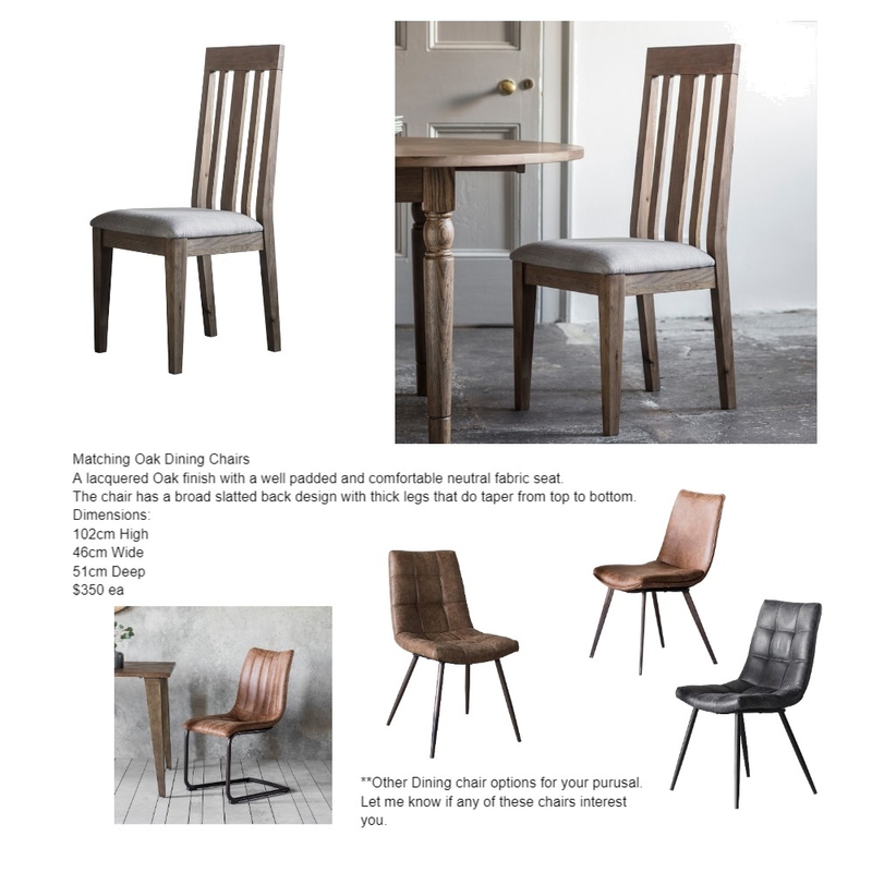 Dining Chairs Mood Board by bowerbirdonargyle on Style Sourcebook