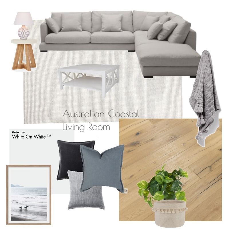 Australian Coastal Living ROom Mood Board by MrsCama on Style Sourcebook