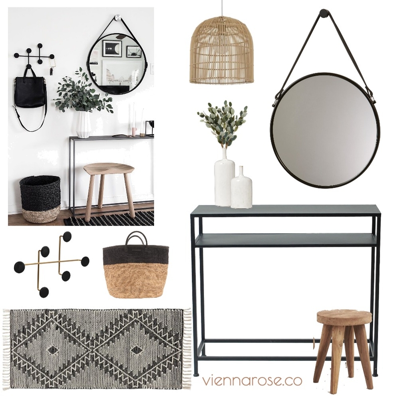 B+W Entry Mood Board by Vienna Rose Interiors on Style Sourcebook